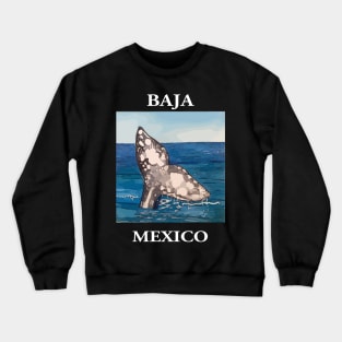 Whale Tail in Baja California Mexico - Welshdesigns Crewneck Sweatshirt